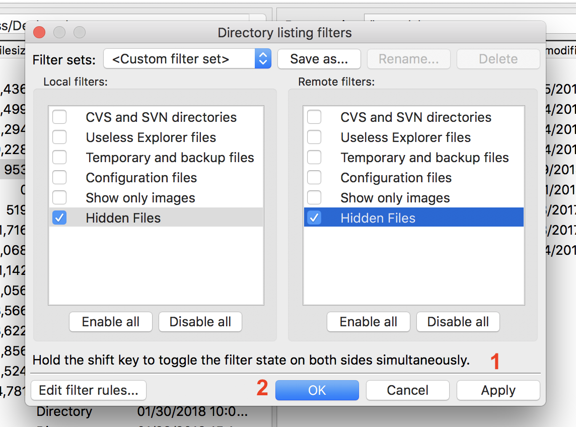 :scale Create a filter 
