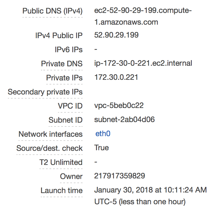 :scale Need the DNS from AWS...