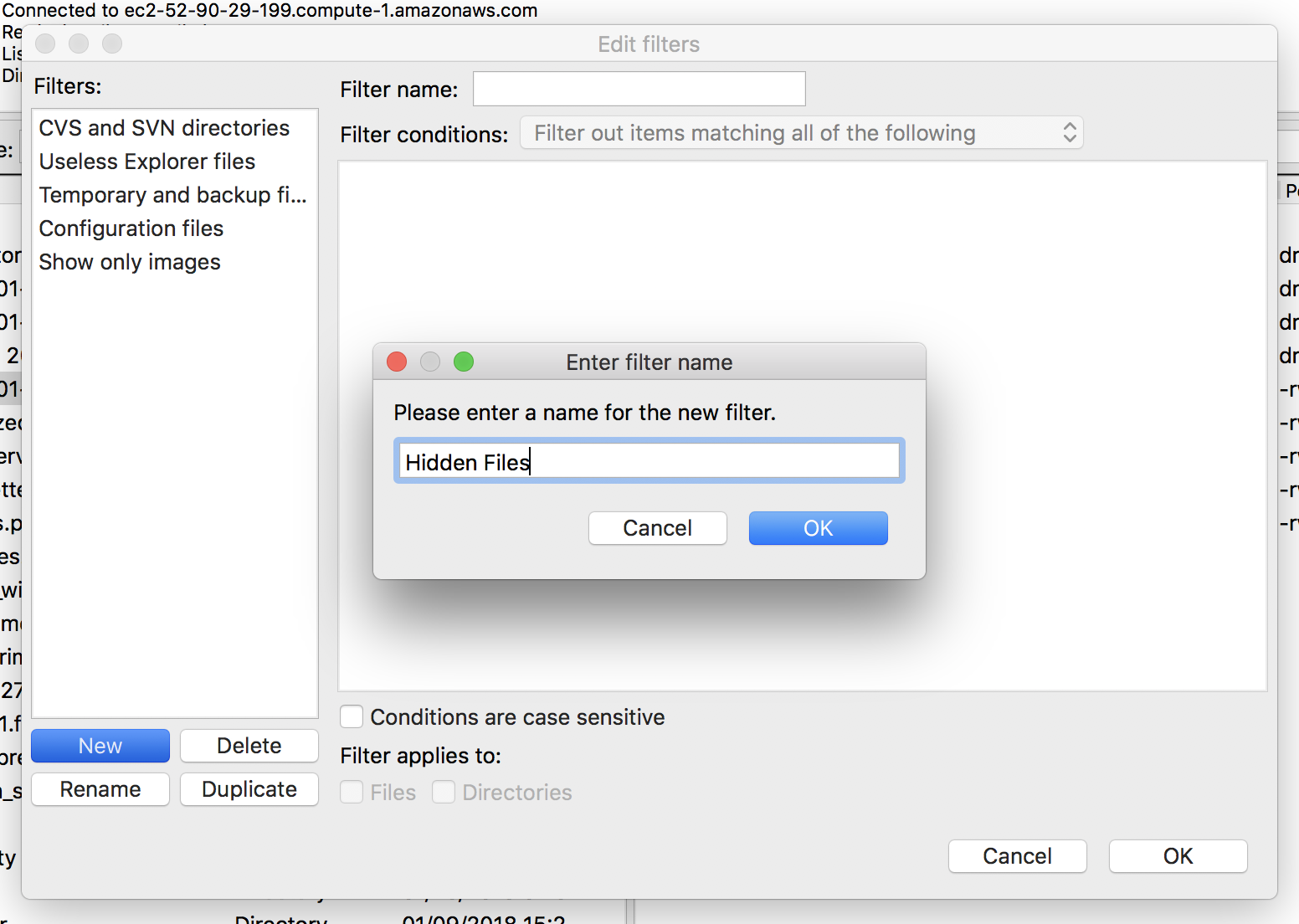 :scale Create a filter 