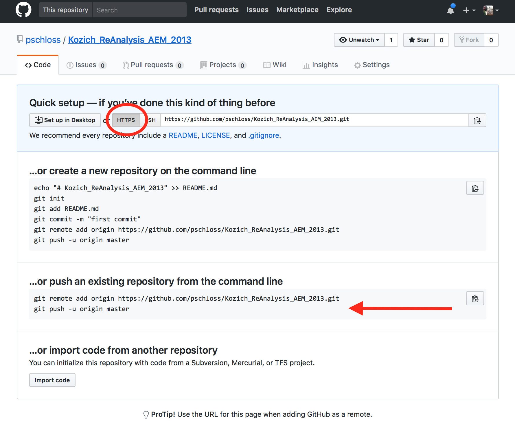 Creating a new repository on GitHub